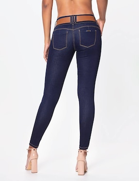Jeans slim Studio F corte cadera para mujer