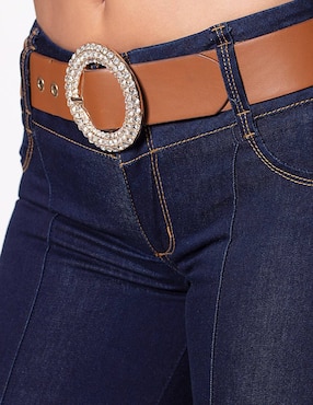 Jeans slim Studio F corte cadera para mujer