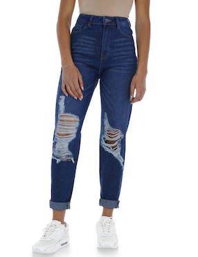 Jeans Mom Savage Monkey Urban Jungle Corte Cintura Para Mujer