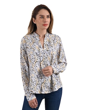 Blusa Gloria Vanderbilt Manga Larga Para Mujer