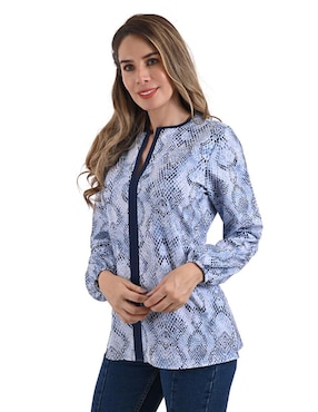 Blusa Gloria Vanderbilt Manga Larga Para Mujer