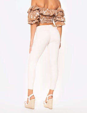 Jeans skinny Studio F corte cintura para mujer
