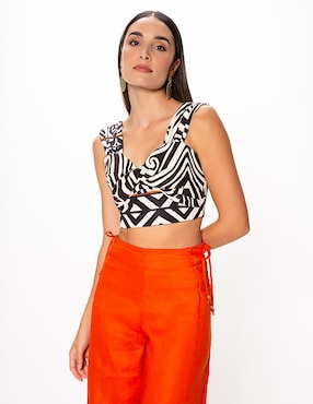 Blusa De Tirantes Studio F Para Mujer