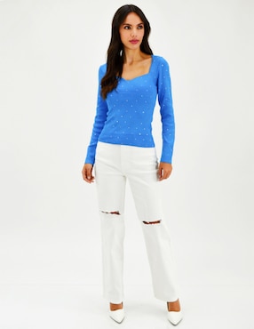 Blusa Roman Fashion manga larga para mujer