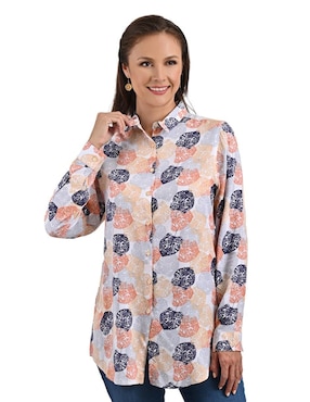 Blusa Gloria Vanderbilt Manga Larga Para Mujer