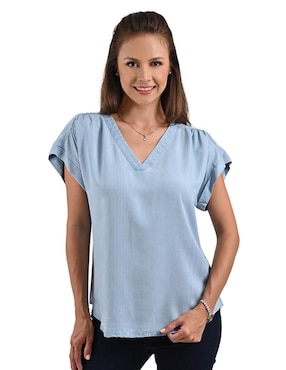 Blusa Gloria Vanderbilt Manga Corta Para Mujer