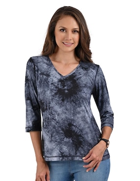 Blusa Gloria Vanderbilt Manga 3/4 Para Mujer