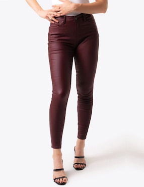 Jeans Skinny Roman Fashion J-BAL-6110-VINO-TR Corte Cintura Para Mujer