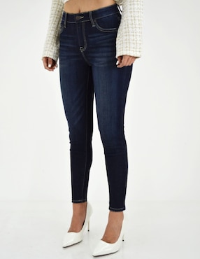 Jeans Skinny Roman Fashion Corte Cintura Para Mujer