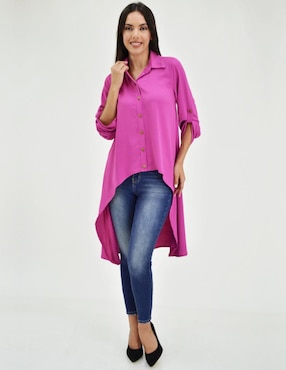 Blusa Roman Fashion manga 3/4 para mujer