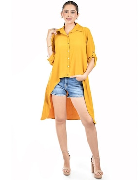 Blusa Roman Fashion manga 3/4 para mujer