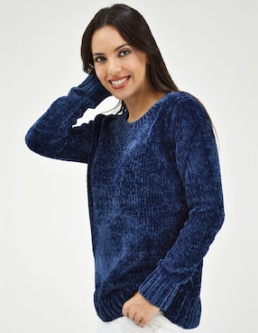 Suéter Roman Fashion cuello redondo para mujer