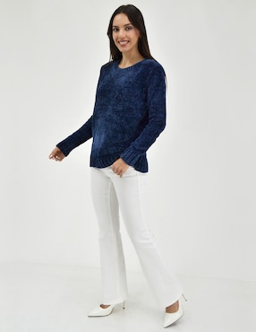 Suéter Roman Fashion cuello redondo para mujer