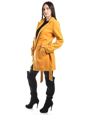 Abrigo Roman Fashion cruzado para mujer