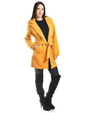 Abrigo Roman Fashion cruzado para mujer
