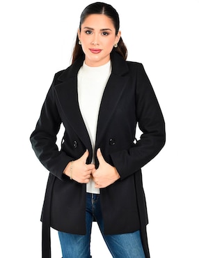 Abrigo Roman Fashion cruzado para mujer