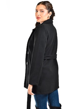 Abrigo Roman Fashion cruzado para mujer