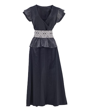 Vestido largo de fiesta Angelozano escote V