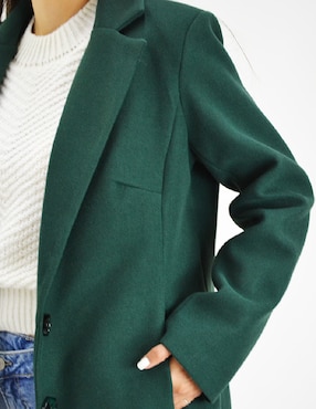 Abrigo Roman Fashion cruzado para mujer