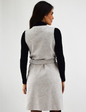 Abrigo Roman Fashion cruzado para mujer