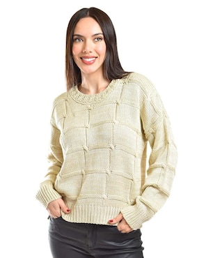 Suéter Roman Fashion cuello redondo para mujer