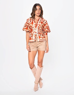 Blusa Studio F manga 3/4 para mujer