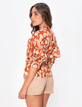 Blusa Studio F manga 3/4 para mujer