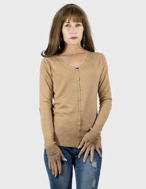 Suéter Malabis cuello v para mujer