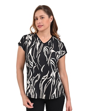 Blusa Gloria Vanderbilt Manga Corta Para Mujer