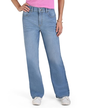 Jeans Straight Supply Corte Cintura Para Mujer