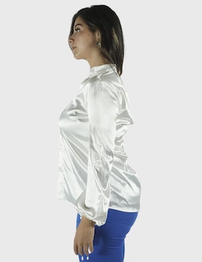 Camisa Bjna manga larga para mujer