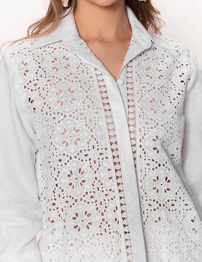 Blusa Studio F manga larga para mujer