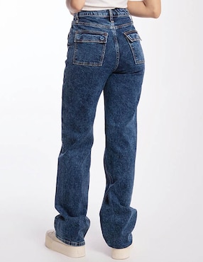 Jeans relajado Roman Fashion corte cintura para mujer