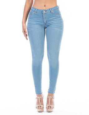 Opp´s Jeans Skinny Corte Cintura Alta Para Mujer