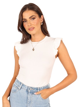 Top Petal + Pup Cuello Redondo