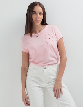 Playera Manga Corta 365 Essential Cuello Redondo Para Mujer