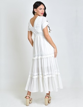 Vestido midi casual Roman Fashion para mujer