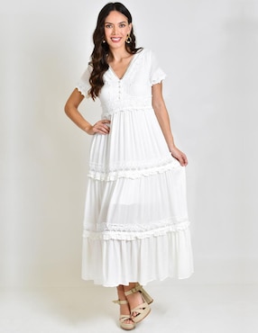 Vestido midi casual Roman Fashion para mujer