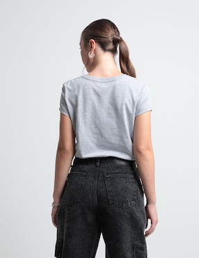 Playera manga corta 365 Essential cuello redondo para mujer