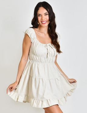 Vestido Corto Casual Roman Fashion Para Mujer