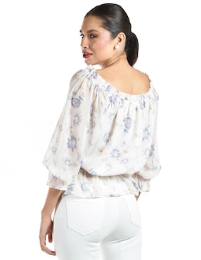 Blusa Roman Fashion manga 3/4 para mujer
