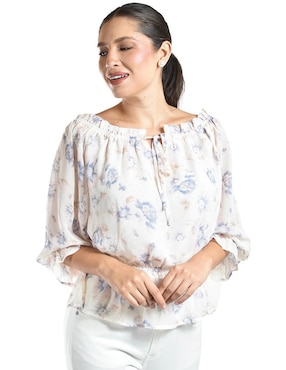 Blusa Roman Fashion manga 3/4 para mujer