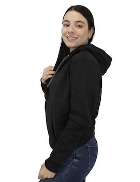 Sudadera con capucha y bolsa Indicum Denim para mujer