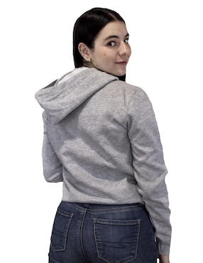 Sudadera con capucha y bolsa Indicum Denim para mujer