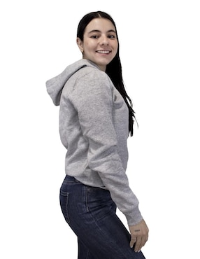 Sudadera con capucha y bolsa Indicum Denim para mujer