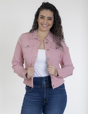 Chamarra Denim Indicum Denim De Mezclilla Para Mujer