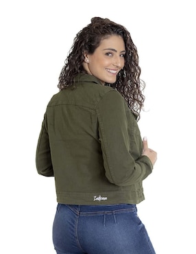Chamarra denim Indicum Denim de mezclilla para mujer