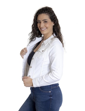 Chamarra denim Indicum Denim de mezclilla para mujer