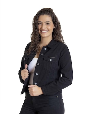 Chamarra denim Indicum Denim de mezclilla para mujer
