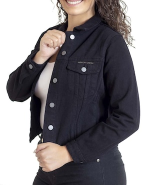 Chamarra denim Indicum Denim de mezclilla para mujer